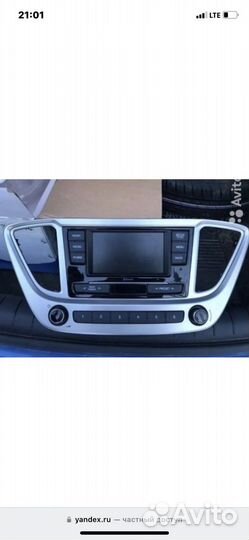 Штатная магнитола на hyundai solaris 2 поколения