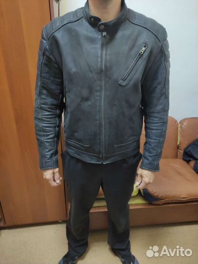 Мотокуртка кожа с защитой