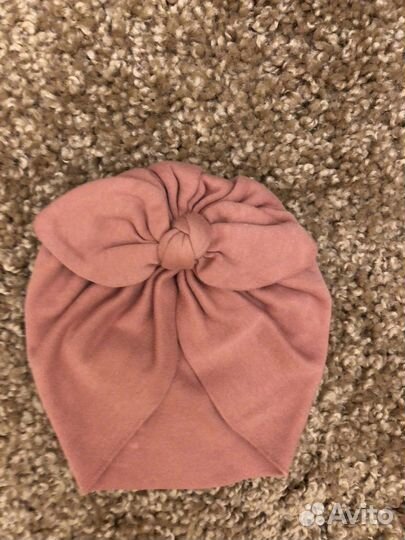 Шапочка чалма солоха тюрбан на девочку 0-6 мес