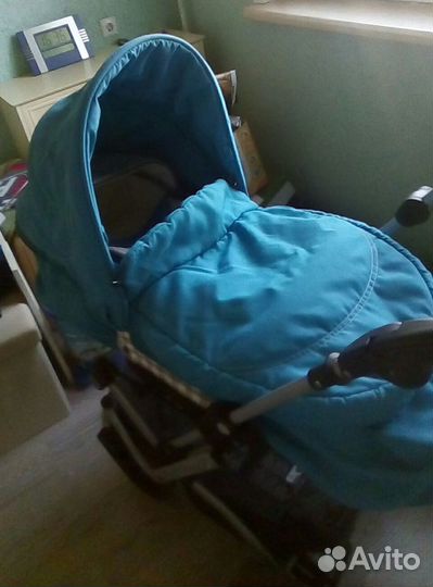 Немецкая коляска Teutonia Суперудобная 3 В 1+2люль