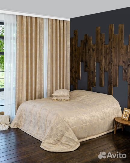 Покрывало Зарина золото новое плед на кровать