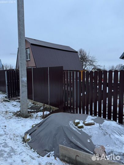 Забор под ключ с установкой