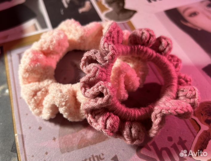 Вязаные резинки для волос