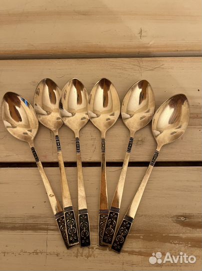 Ложки чайные, мельхиор