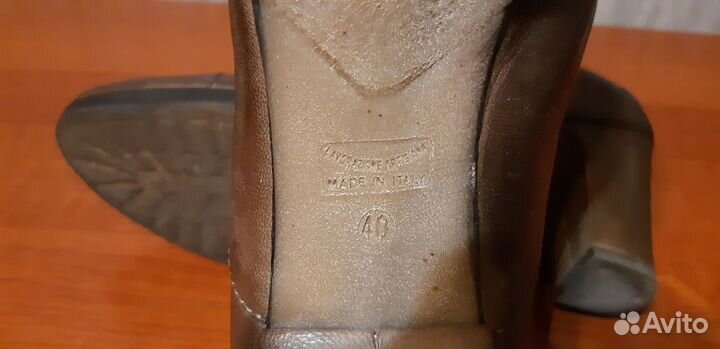 Ботильоны р.40 (пр-во Италия) кожа