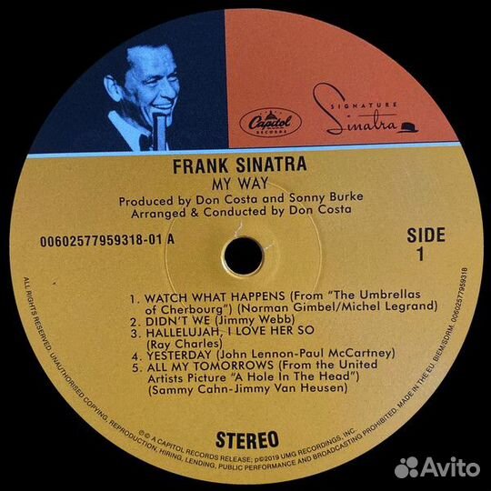 Виниловая пластинка Frank Sinatra, My Way