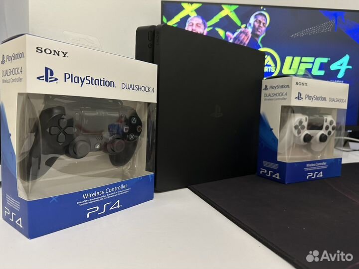 Sony PlayStation 4 slim + 40 игр