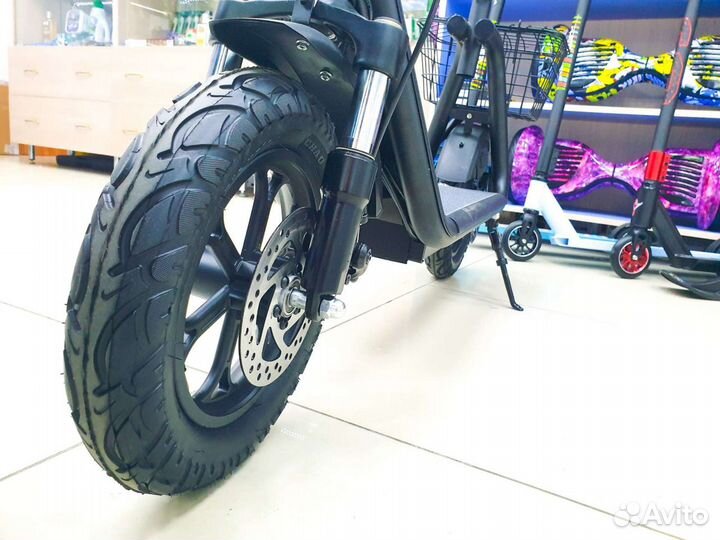 Электросамокат Kugoo C1 Plus с корзиной