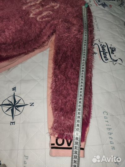 Теплые кофты на девочку пакет (2 шт.) р. 146 см
