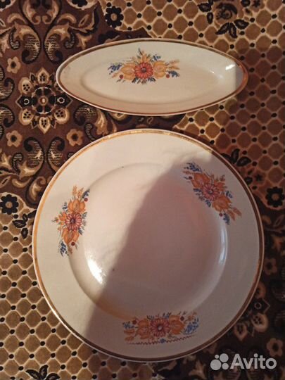 Блюдо большие. Селедочницы. Дулево. Зик