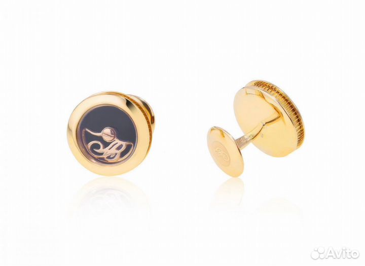 Золотые запонки Breguet