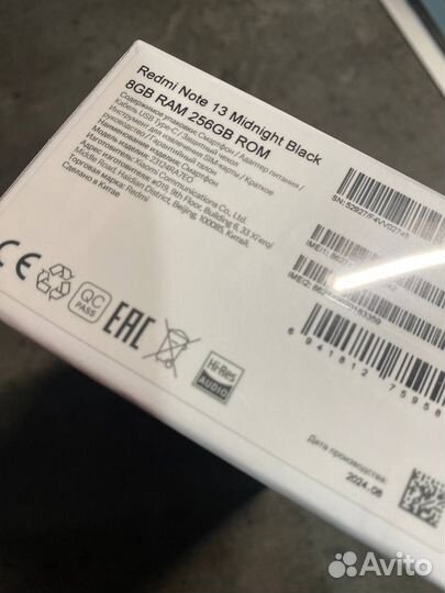 Xiaomi Redmi Note 13, 8/256 ГБ