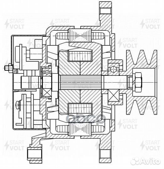 Генератор для а/м газ 33081/33086/3309 с дв. мм