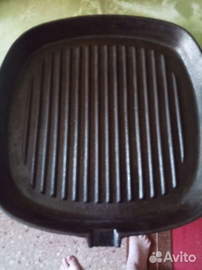 Чугунная сковорода гриль