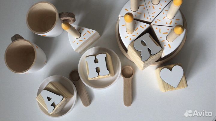 Деревянные кубики именные метрика