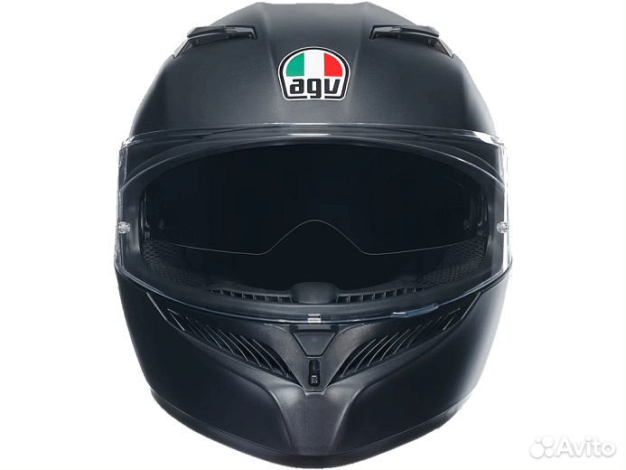 Шлем AGV K-3 Matt Black, черный матовый XL