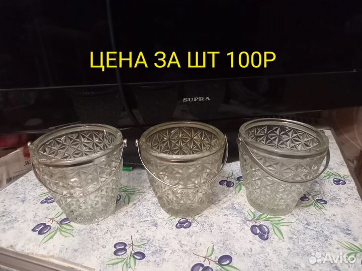 Конфетница стекло СССР