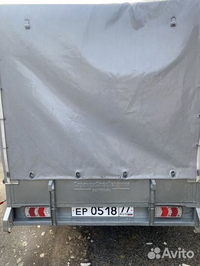 Тент на легковой прицеп сст 7231-08