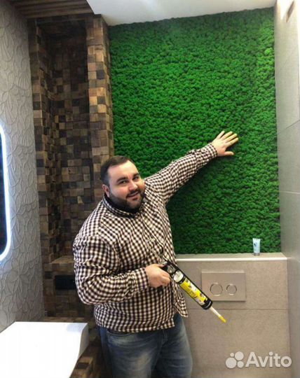 Мох ягель,кочка,пласт стабилизированный