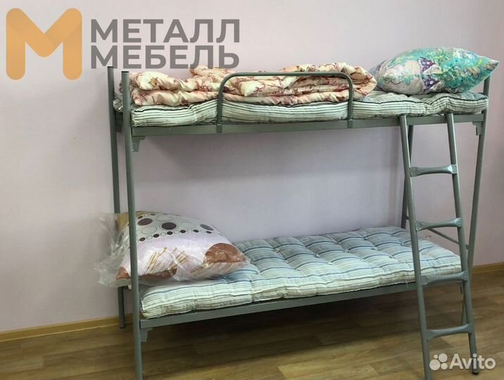 Кровати металлические для рабочих