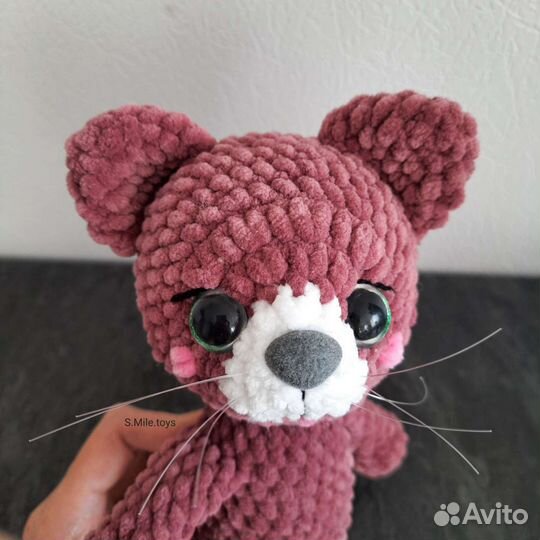 Котенок вязаный. подарок символ года