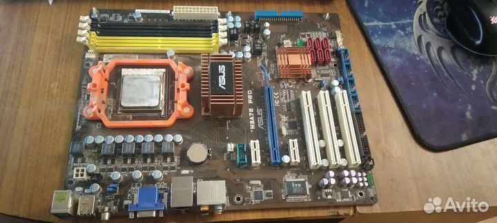 Материнская плата с процессором amd (не работает)