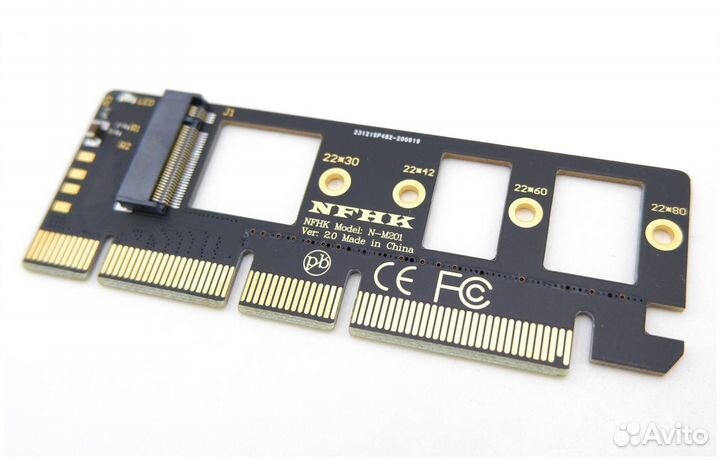 Плата-переходник PCI-Ex16, PCI-Ex8, PCI-Ex4, на M