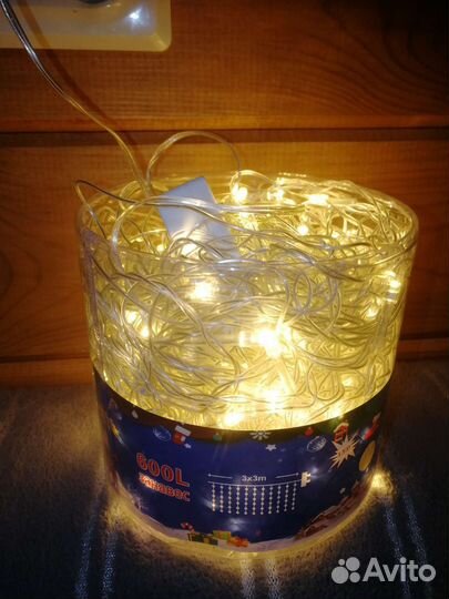 Гирлянда штора занавес