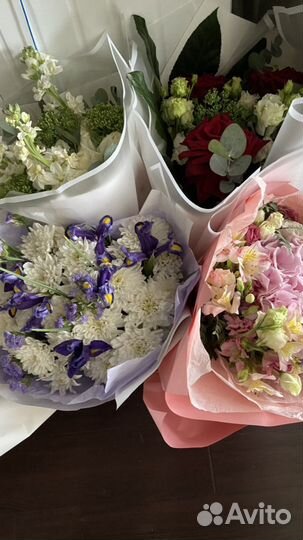 Живые цветы букеты