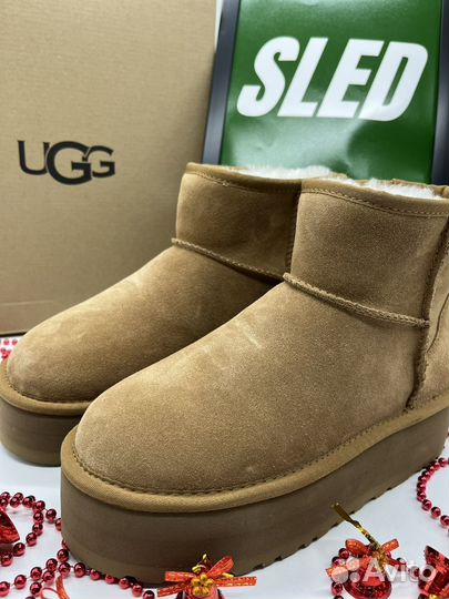 Угги Ugg Classic Mini Platform Chestnut