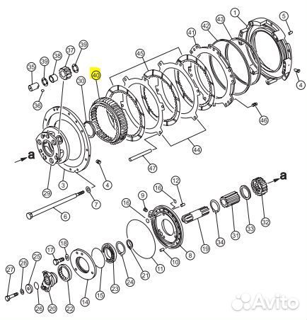 Шестерня 16Y-15-00004 б/у