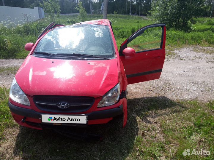 Hyundai Getz 1.4 AT, 2010, битый, 96 000 км