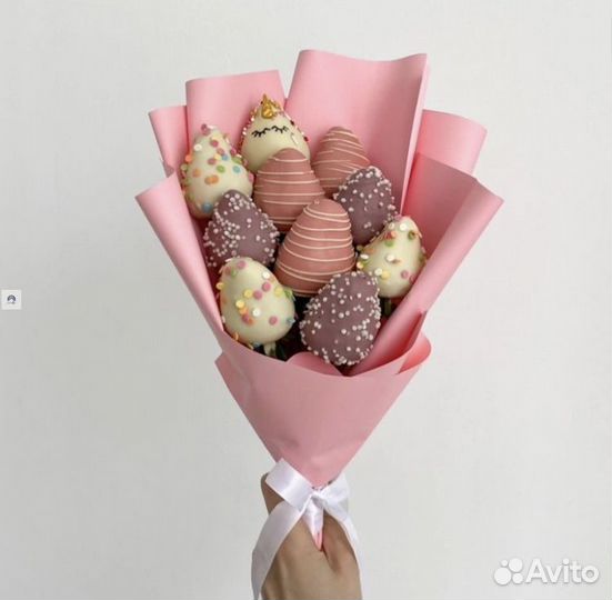 Букет из клубники в шоколаде