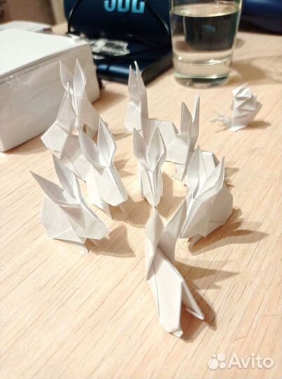Оригами кролик фигурки (несколько)