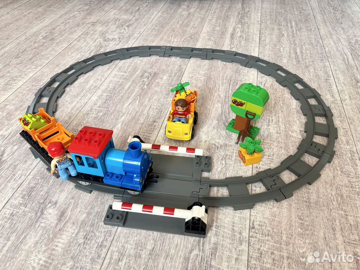 Лего Дупло 10810 Железнодорожный переезд