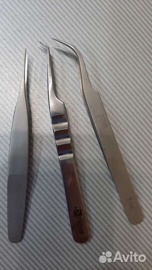 Пинцеты, ресницы для наращивания