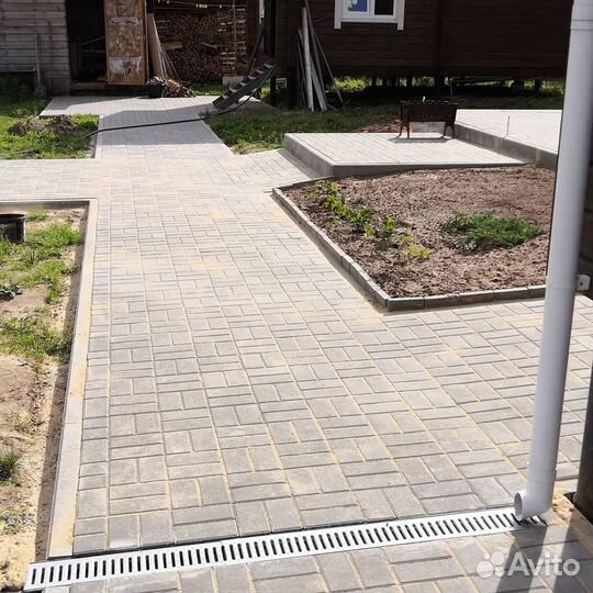 Укладка брусчатки