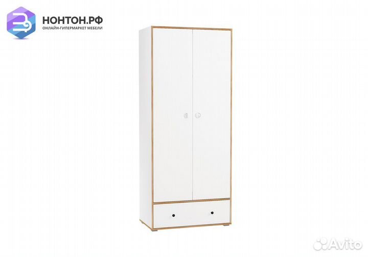 Шкаф для одежды Вуди 13.138 белый премиум / дуб кр