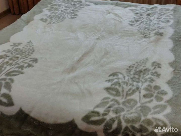 Плед покрывало ГДР двустороннее новое