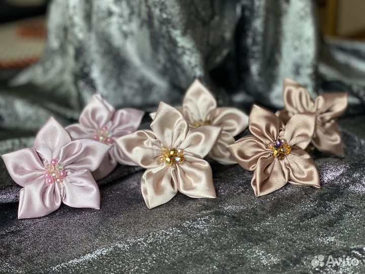 Резинки для волос, ручная работа