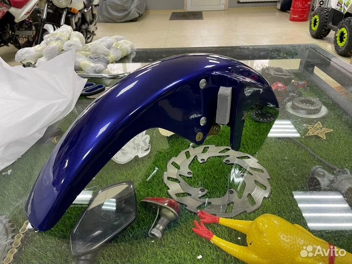 Новое Крыло переднее Yamaha YBR125 синее