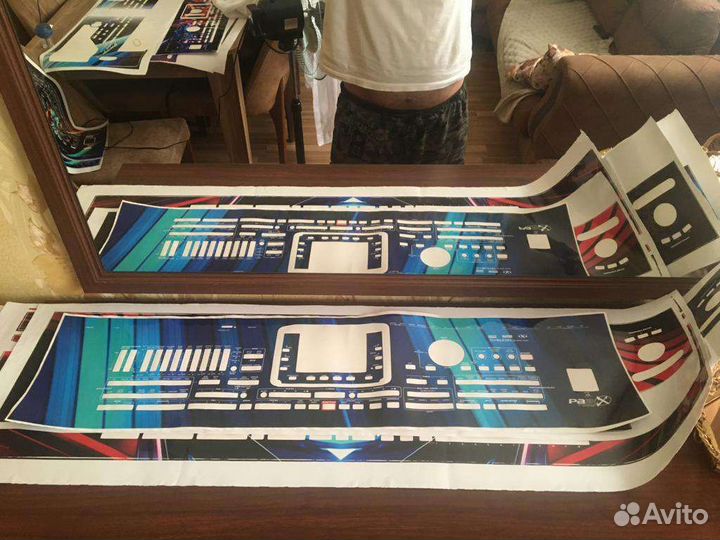 Виниловые наклейки для синтезаторе korg Pa