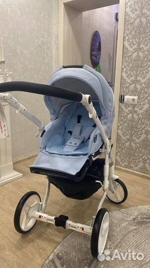 Коляска Adamex gloria deluxe 3 в 1 экокожа