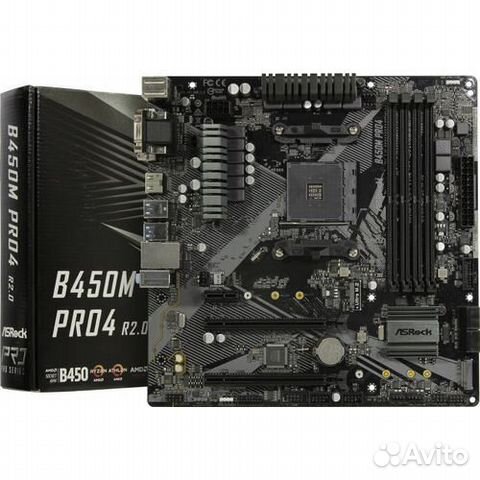 Материнская плата ASRock B450M Pro4 R2.0 купить в Вологде | Электроника ...