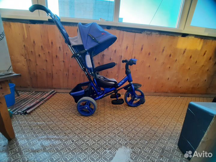 Велосипед коляска с ручкой