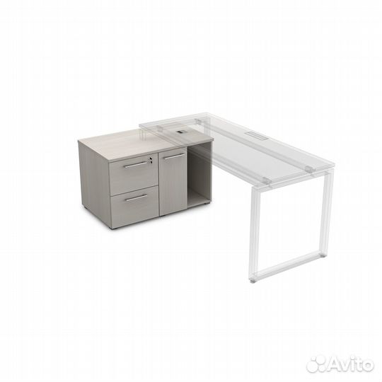 Тумба с двумя ящиками и дверкой 9нт.010