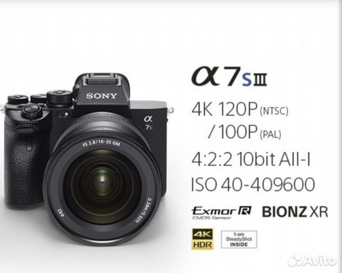 Новый Sony a7s III Body