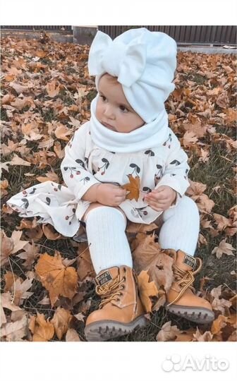 Комплект шапка тюрбан и снуд