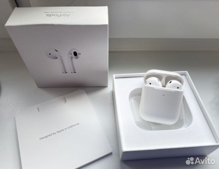 Беспроводные наушники apple airpods 2