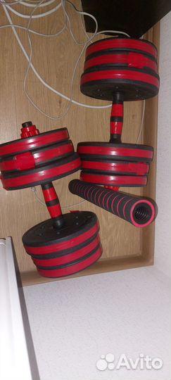 Набор разборных гантелей 20 кг (2х10 кг) с грифом